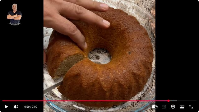 کیک مربای گل سرخ و گردو در ویدیوی اصلی آشپزی بابا تمبیز